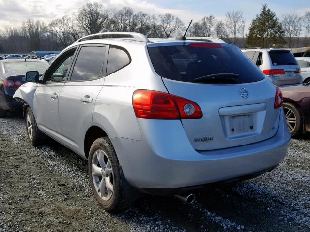 JN8AS58T18W003061 - 2008 NISSAN ROGUE S SILVER photo 3