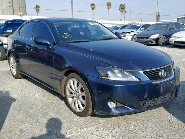 JTHBK262275039286 - 2007 LEXUS IS 250 BLUE photo 1