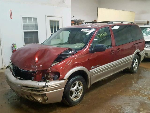 1GMDX03E32D113226 - 2002 PONTIAC MONTANA BURGUNDY photo 2