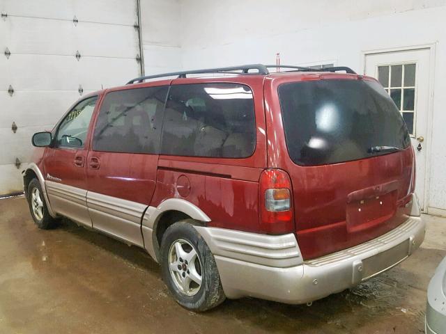 1GMDX03E32D113226 - 2002 PONTIAC MONTANA BURGUNDY photo 3