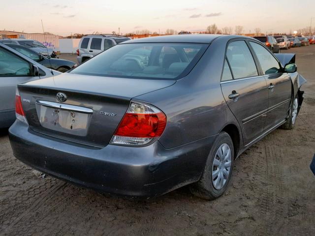 JTDBE32K353030464 - 2005 TOYOTA CAMRY LE ნაცრისფერი ფოტო 4