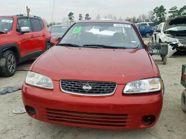 3N1CB51D1YL349305 - 2000 NISSAN SENTRA BAS RED photo 10