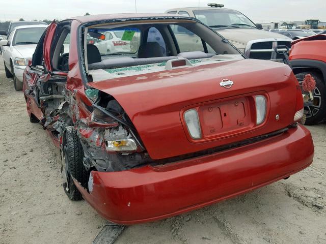 3N1CB51D1YL349305 - 2000 NISSAN SENTRA BAS RED photo 3