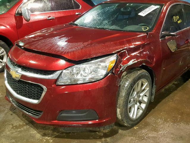 1G11C5SA4GF107907 - 2016 CHEVROLET MALIBU LIM MAROON photo 9