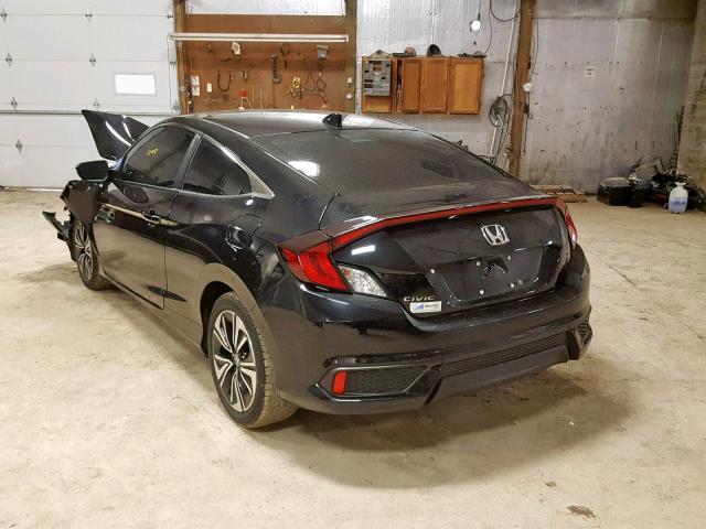 2HGFC3B76GH352505 - 2016 HONDA CIVIC EXL BLACK photo 3