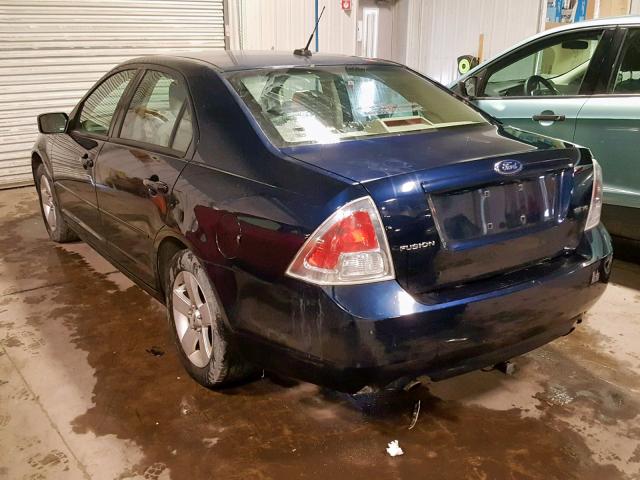 3FAHP07129R162891 - 2009 FORD FUSION SE BLUE photo 3