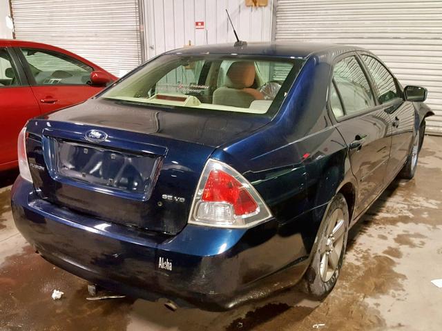 3FAHP07129R162891 - 2009 FORD FUSION SE BLUE photo 4