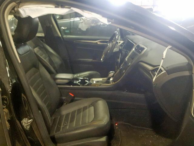 3FA6P0H91ER338335 - 2014 FORD FUSION SE BLACK photo 5