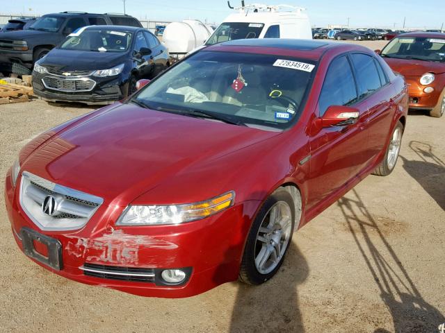 19UUA66268A025194 - 2008 ACURA TL RED photo 2