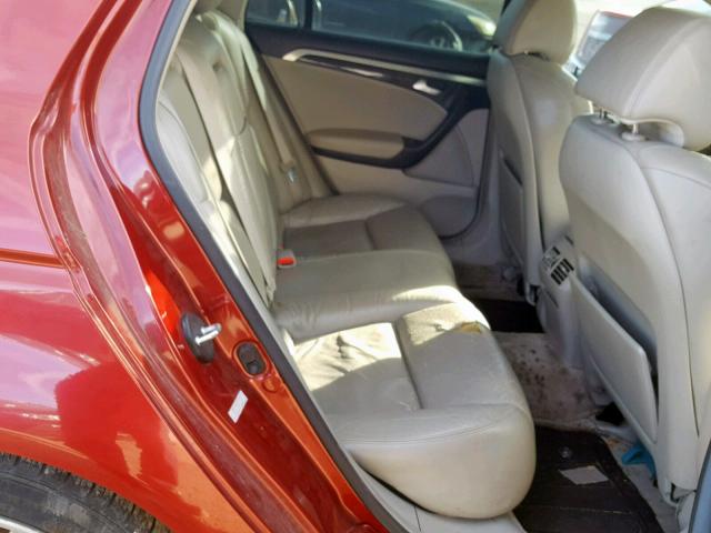 19UUA66268A025194 - 2008 ACURA TL RED photo 6