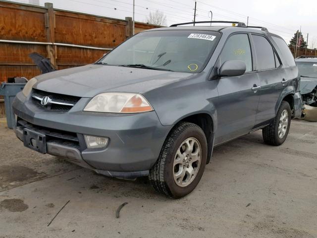 2HNYD18801H505941 - 2001 ACURA MDX TOURIN GRAY photo 2