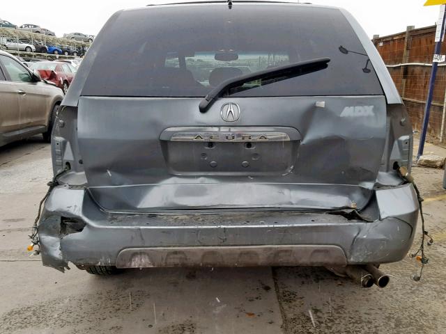 2HNYD18801H505941 - 2001 ACURA MDX TOURIN GRAY photo 9