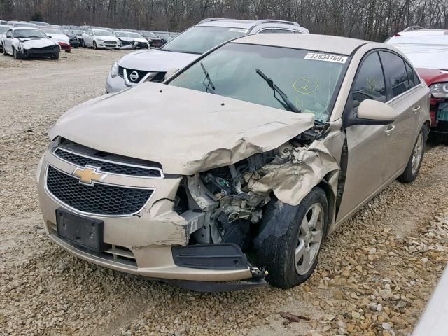 1G1PG5S99B7176440 - 2011 CHEVROLET CRUZE LT TAN photo 2