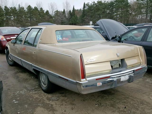 1G6DW5275PR717445 - 1993 CADILLAC FLEETWOOD TAN photo 3