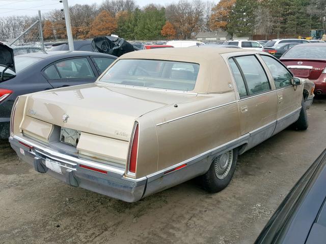 1G6DW5275PR717445 - 1993 CADILLAC FLEETWOOD TAN photo 4