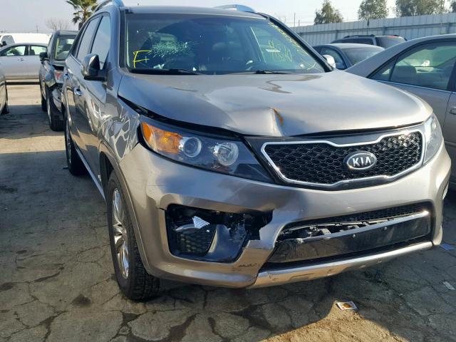 5XYKWDA20CG302384 - 2012 KIA SORENTO SX GRAY photo 1