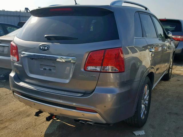 5XYKWDA20CG302384 - 2012 KIA SORENTO SX GRAY photo 4