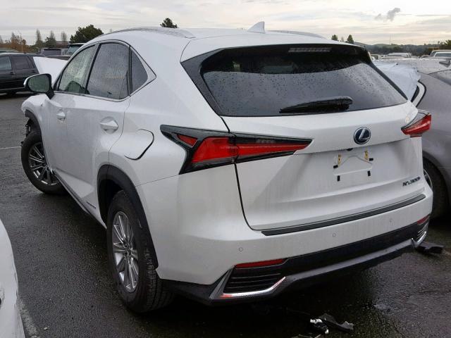 JTJBJRBZ4J2095400 - 2018 LEXUS NX 300H WHITE photo 3