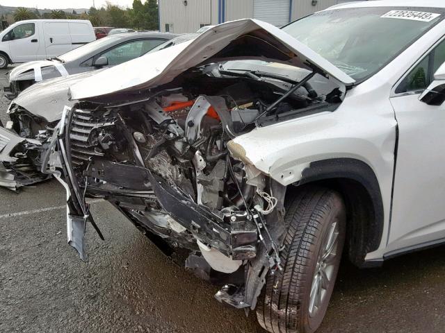 JTJBJRBZ4J2095400 - 2018 LEXUS NX 300H WHITE photo 9