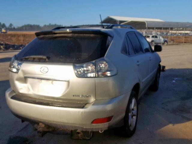 2T2HA31U74C008770 - 2004 LEXUS RX 330 SILVER photo 4