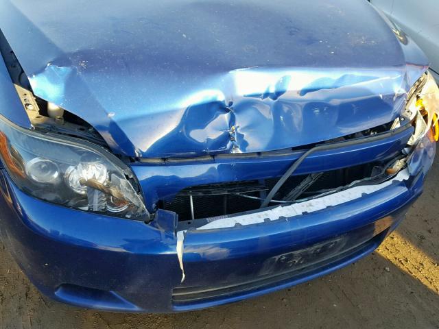 JTKDE167690298749 - 2009 TOYOTA SCION BLUE photo 9