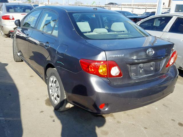 JTDBL40E299048496 - 2009 TOYOTA COROLLA BA GRAY photo 3