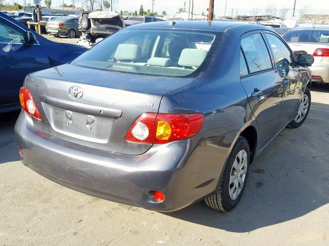 JTDBL40E299048496 - 2009 TOYOTA COROLLA BA GRAY photo 4