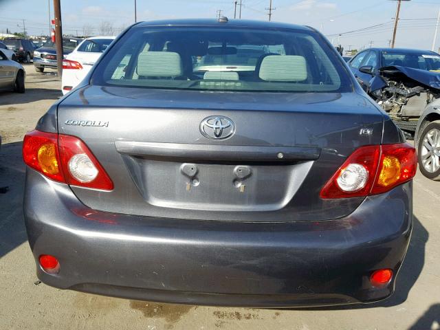 JTDBL40E299048496 - 2009 TOYOTA COROLLA BA GRAY photo 9