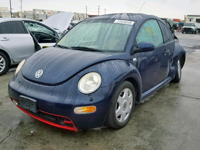 3VWCK21CX1M437057 - 2001 VOLKSWAGEN NEW BEETLE Blau Foto 2