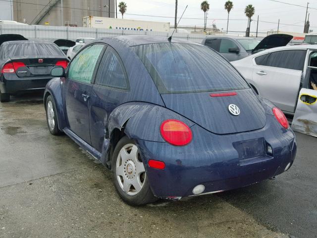 3VWCK21CX1M437057 - 2001 VOLKSWAGEN NEW BEETLE Blau Foto 3