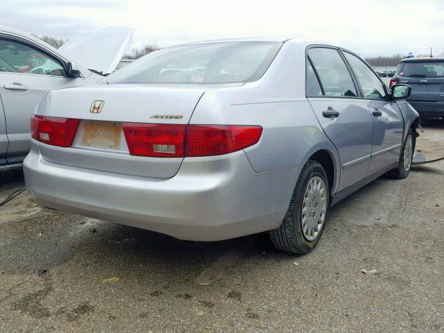 1HGCM561X5A129493 - 2005 HONDA ACCORD DX SILVER photo 4