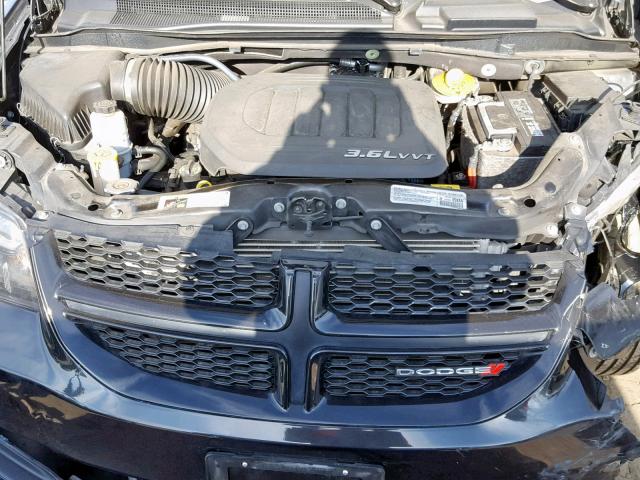 2C4RDGBG8ER470286 - 2014 DODGE GRAND CARA CHARCOAL photo 7