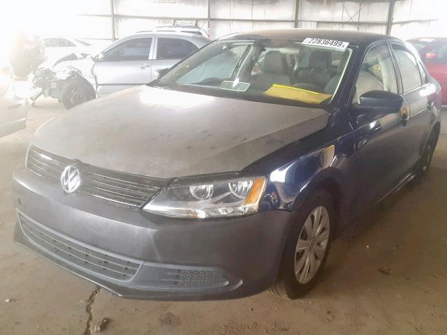 3VW2K7AJ0EM433502 - 2014 VOLKSWAGEN JETTA BASE 双色 照片 2