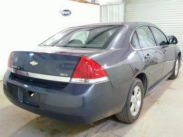 2G1WB5EKXA1210633 - 2010 CHEVROLET IMPALA LT CHARCOAL photo 4