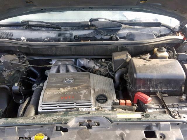 JT6GF10U9Y0057032 - 2000 LEXUS RX 300 GREEN photo 7