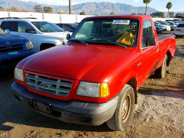 1FTYR10D92PA23532 - 2002 FORD RANGER RED photo 2