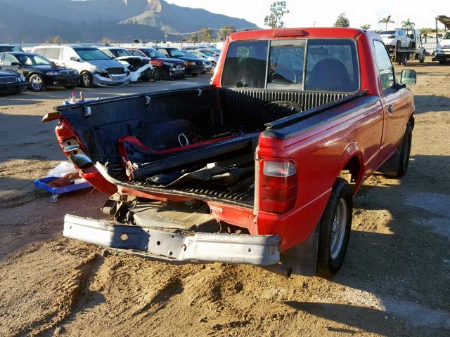 1FTYR10D92PA23532 - 2002 FORD RANGER RED photo 4