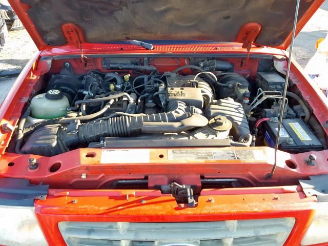 1FTYR10D92PA23532 - 2002 FORD RANGER RED photo 7