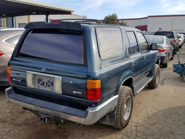 JT3VN29V6S0065010 - 1995 TOYOTA 4RUNNER VN GREEN photo 4