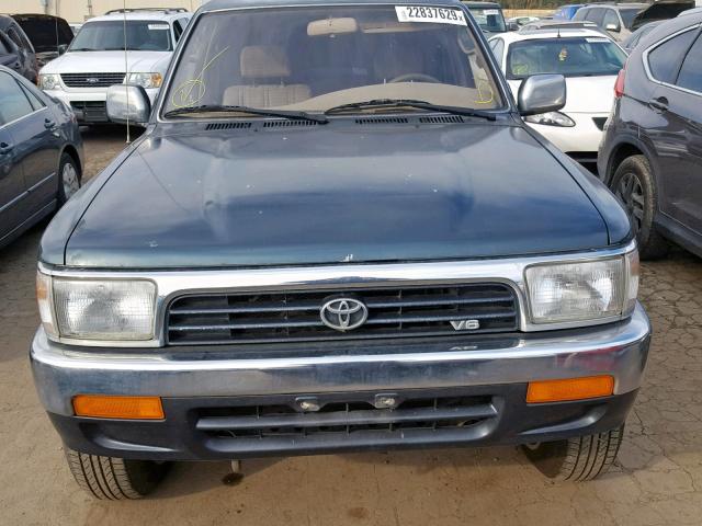 JT3VN29V6S0065010 - 1995 TOYOTA 4RUNNER VN GREEN photo 9