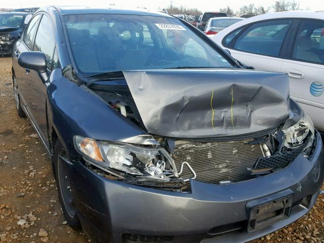 2HGFA16529H304649 - 2009 HONDA CIVIC LX GRAY photo 1