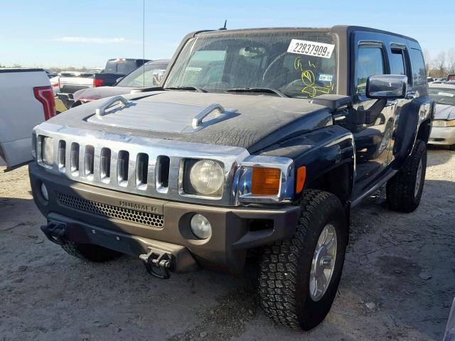 5GTDN13E078227693 - 2007 HUMMER H3 BLACK photo 2