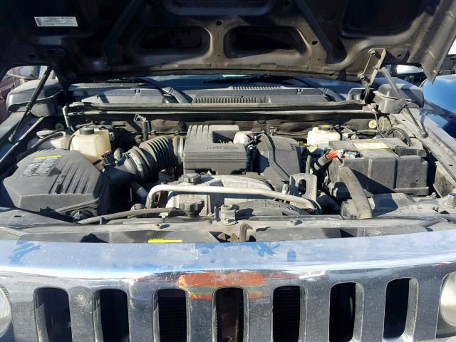 5GTDN13E078227693 - 2007 HUMMER H3 BLACK photo 7