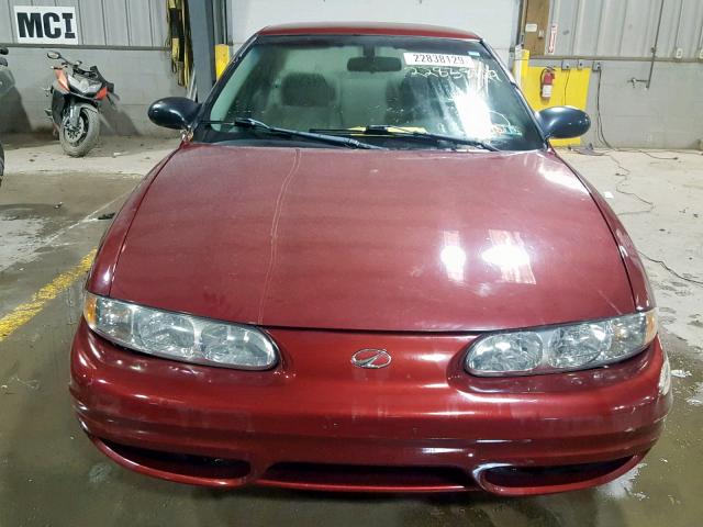 1G3NK52FX2C268134 - 2002 OLDSMOBILE ALERO GX BURGUNDY photo 9