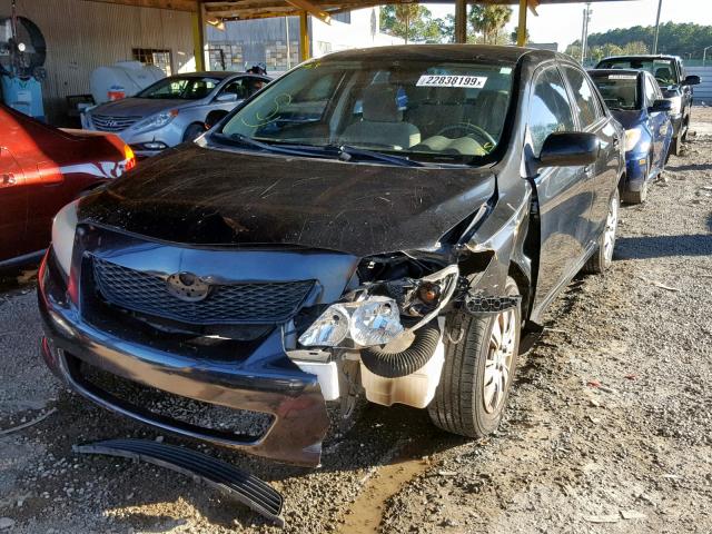 JTDBL40E89J030504 - 2009 TOYOTA COROLLA BA BLACK photo 2