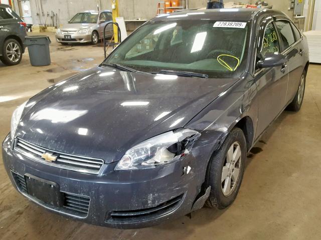 2G1WT55K889168942 - 2008 CHEVROLET IMPALA LT GRAY photo 2