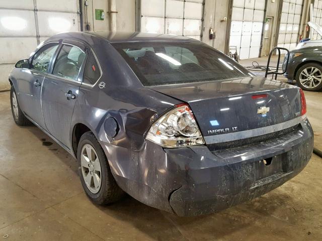 2G1WT55K889168942 - 2008 CHEVROLET IMPALA LT GRAY photo 3