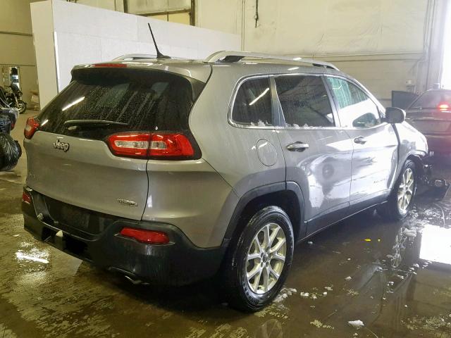 1C4PJMCS6EW247866 - 2014 JEEP CHEROKEE L GRAY photo 4