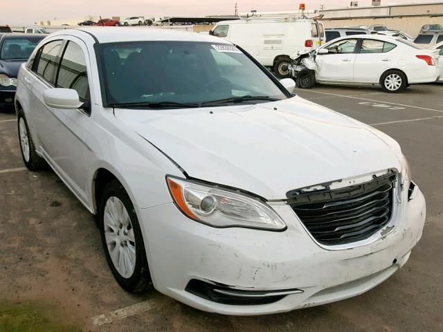 1C3CCBAB0DN733534 - 2013 CHRYSLER 200 LX WHITE photo 1