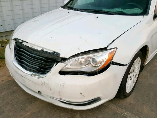 1C3CCBAB0DN733534 - 2013 CHRYSLER 200 LX WHITE photo 9